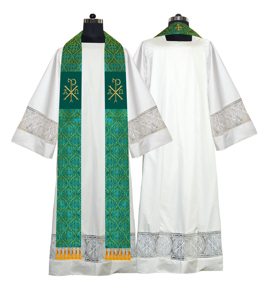 Embroidered Priest Stole with Motif