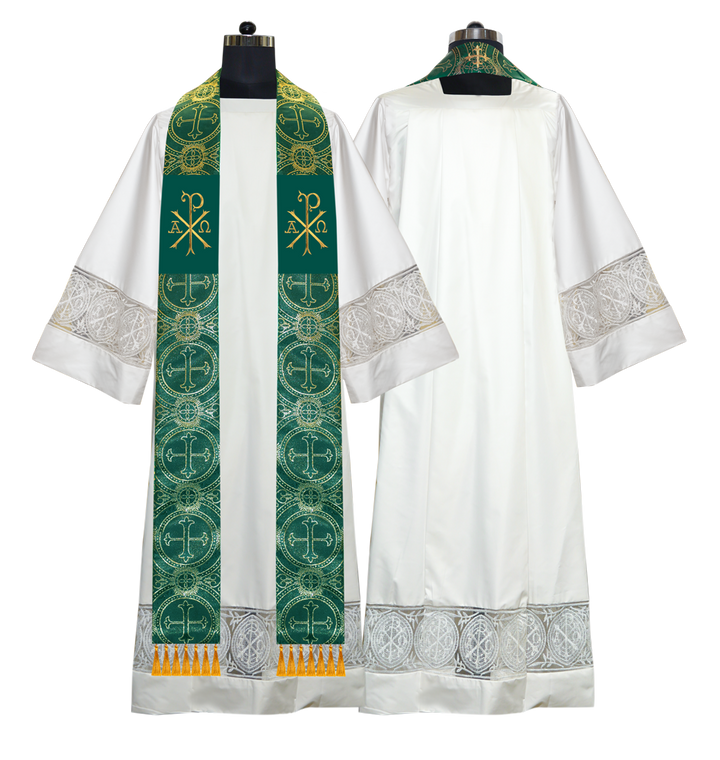 Embroidered Priest Stole with Motif