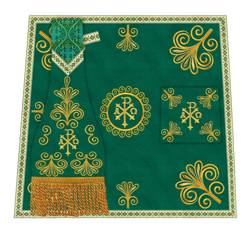Ornate Embroidery Mass Set with Motif