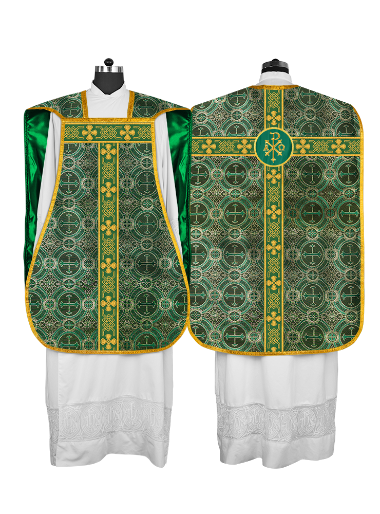 Roman chasuble adorned with lace