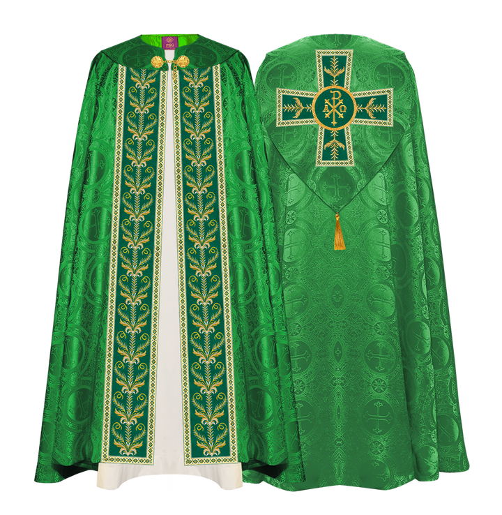 GOTHIC COPE VESTMENTS ADORNED WITH DETAILED BRAIDS