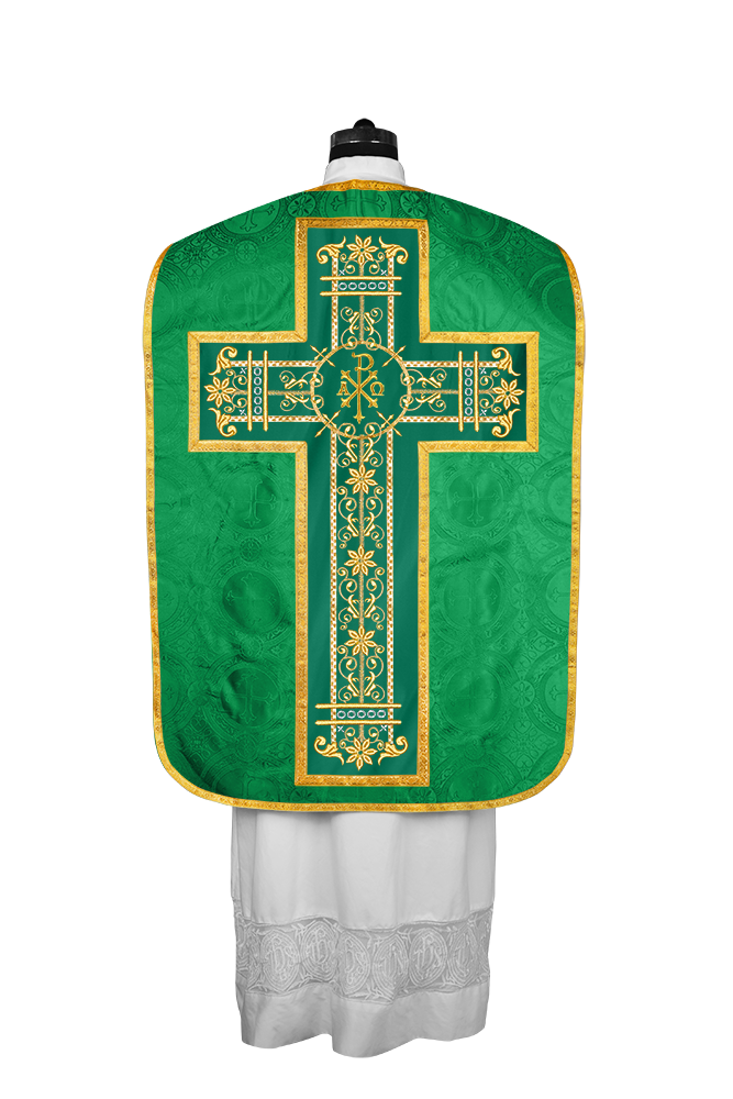 Roman embroidered chasuble vestment - Contemporary collection