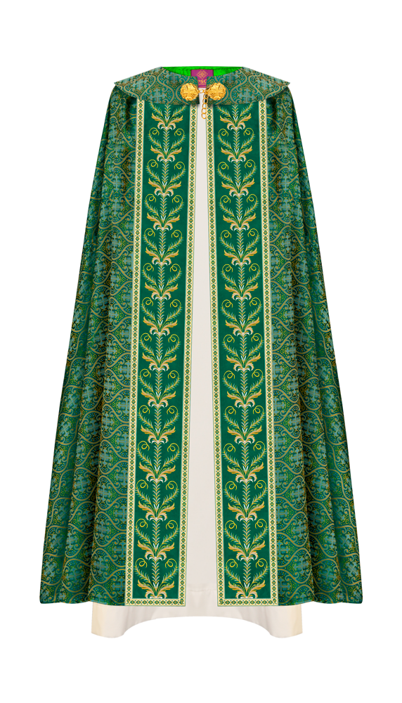 GOTHIC COPE VESTMENTS ADORNED WITH DETAILED BRAIDS