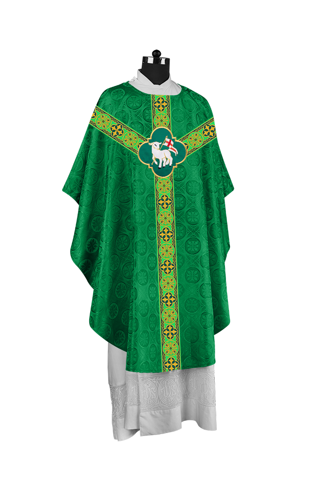 Gothic Chasuble with Y-type Designer Orphrey and Motif