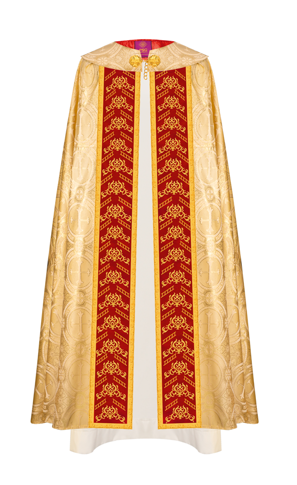 GOTHIC COPE WITH EMBROIDERED ORPHREY