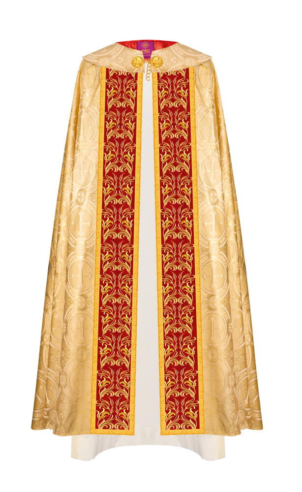 GOTHIC COPE EXECUTED WITH EMBROIDERED ORPHREY