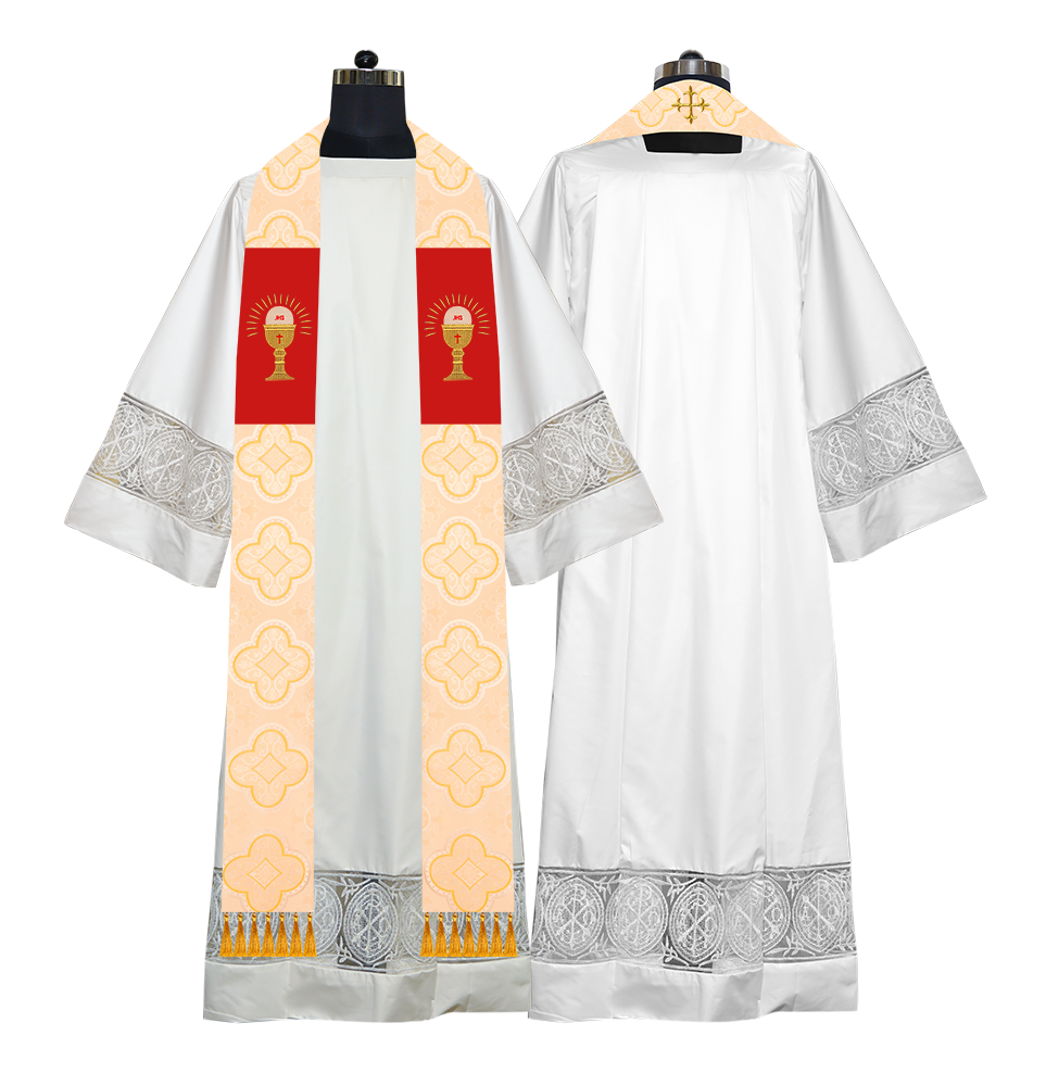 Embroidered Priest Stole with Motif