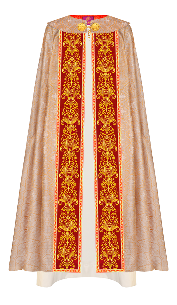Gothic Cope vestments with Spiritual Motifs and Trims