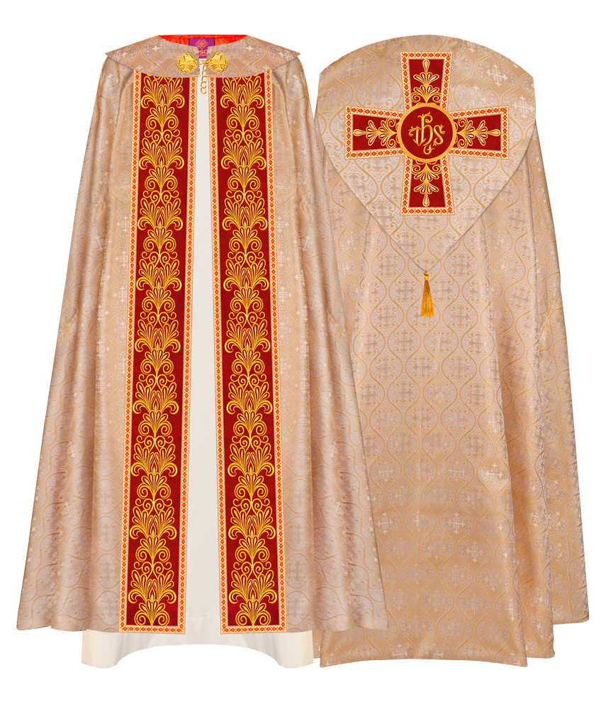 Gothic Cope vestments with Spiritual Motifs and Trims