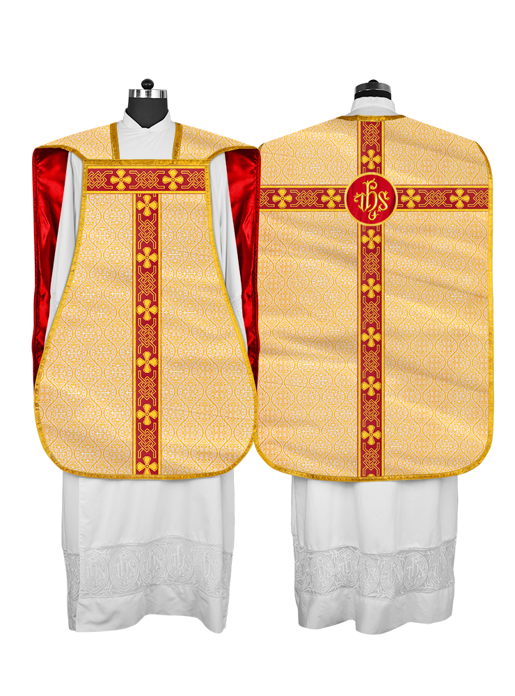 Roman chasuble adorned with lace