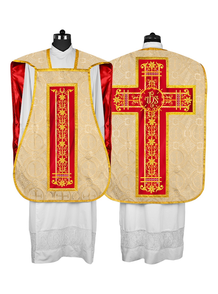Roman embroidered chasuble vestment - Contemporary collection