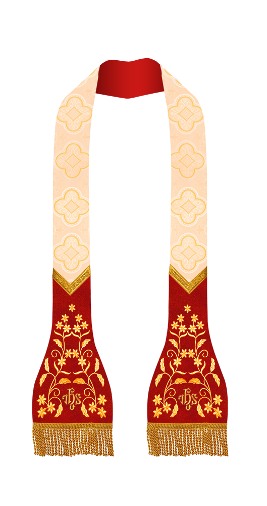 Solemn Roman Stole Vestments - Floral collection