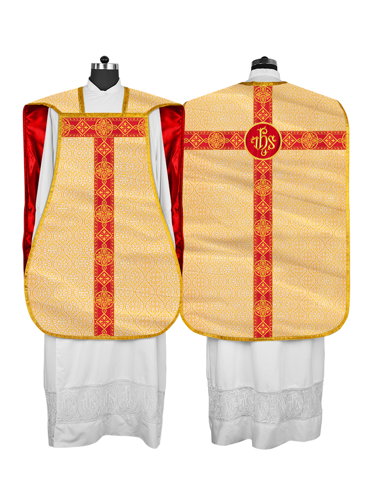 Embroidered Roman Chasuble Vestment