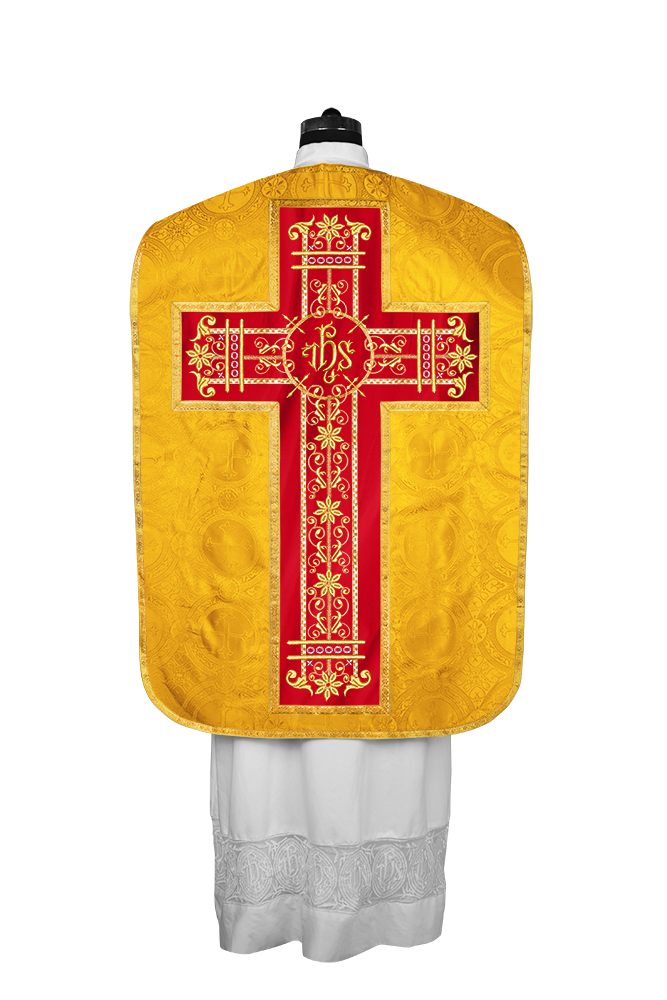 Roman embroidered chasuble vestment - Contemporary collection