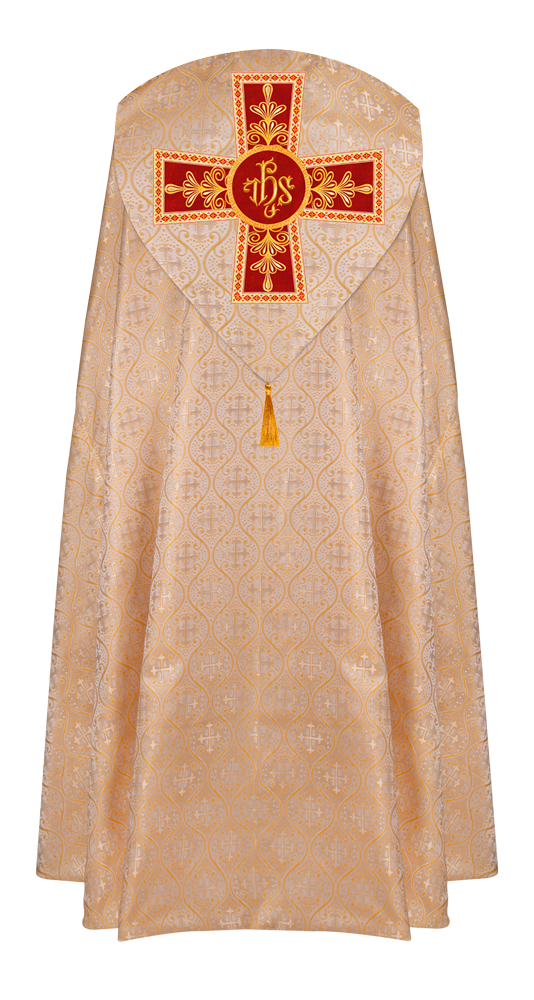 Gothic Cope vestments with Spiritual Motifs and Trims