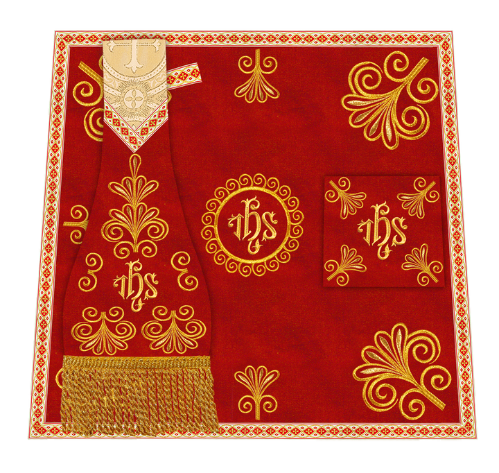 Ornate Embroidery Mass Set with Motif