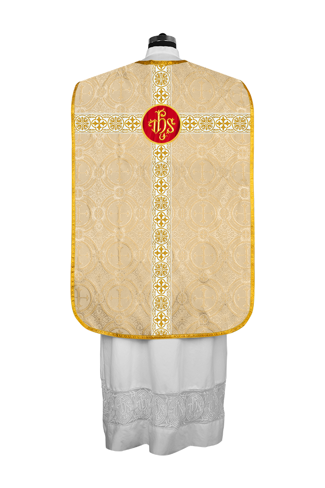 Fiddleback Vestment adorned with lace