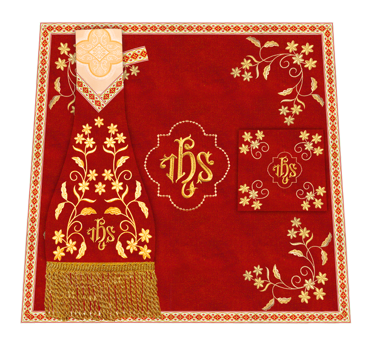 Floral Embroidery Spiritual Mass Set