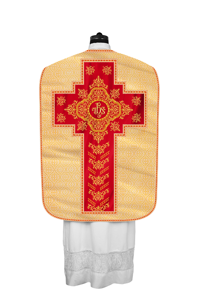 Traditional Fiddleback Vestments with Motifs and Trims