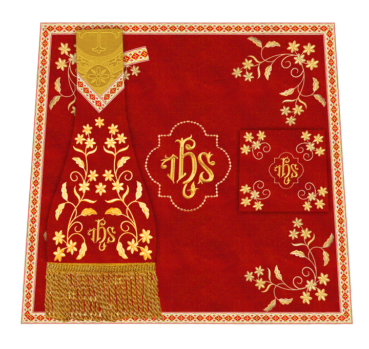 Floral Embroidery Spiritual Mass Set