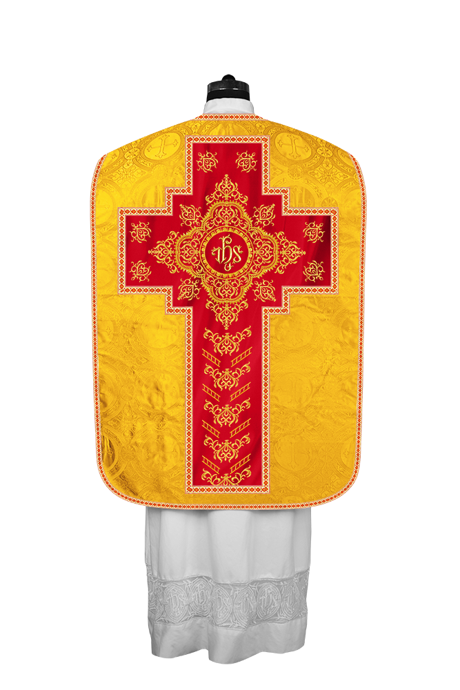 Traditional Fiddleback Vestments with Motifs and Trims