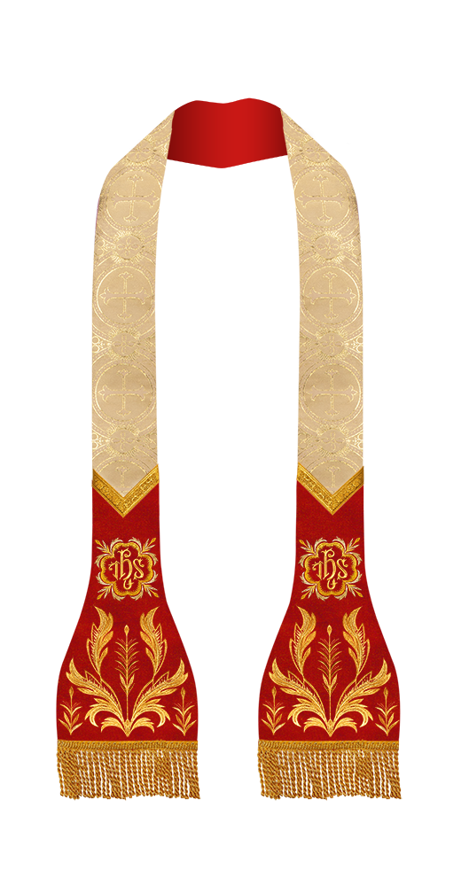 Elegant Roman stole - Sanctus collection