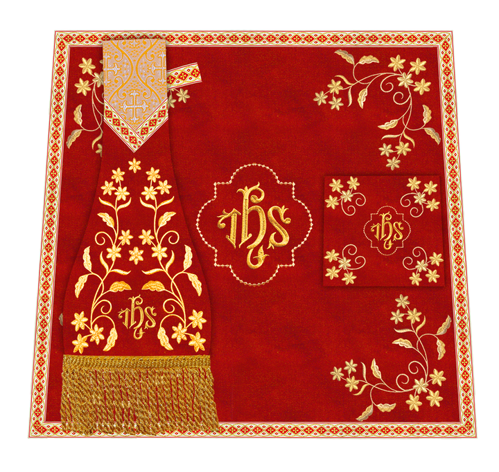 Floral Embroidery Spiritual Mass Set