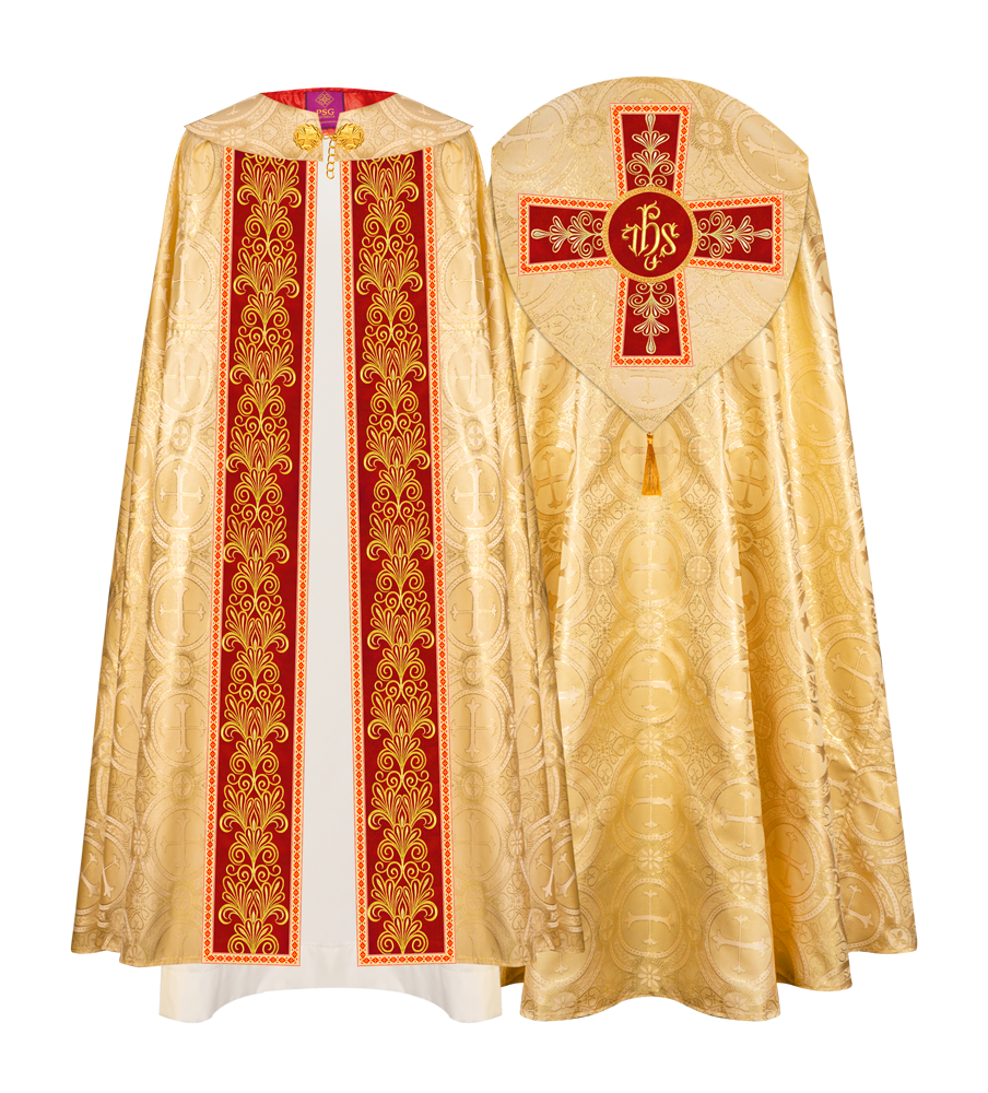 Gothic Cope vestments with Spiritual Motifs and Trims