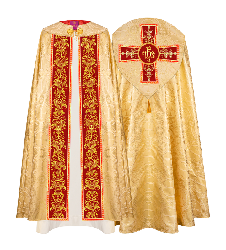 Gothic Cope vestments with Spiritual Motifs and Trims
