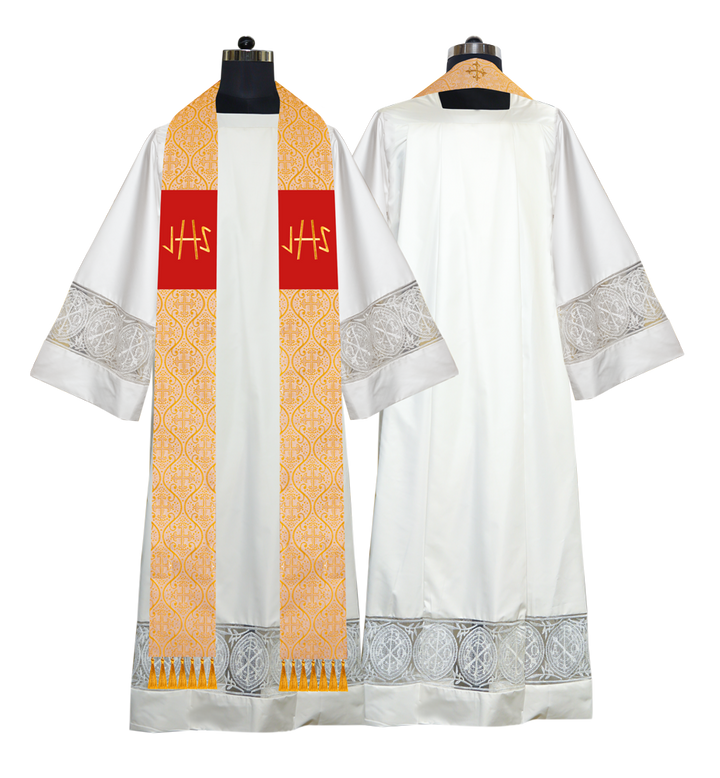 Embroidered Priest Stole with Motif