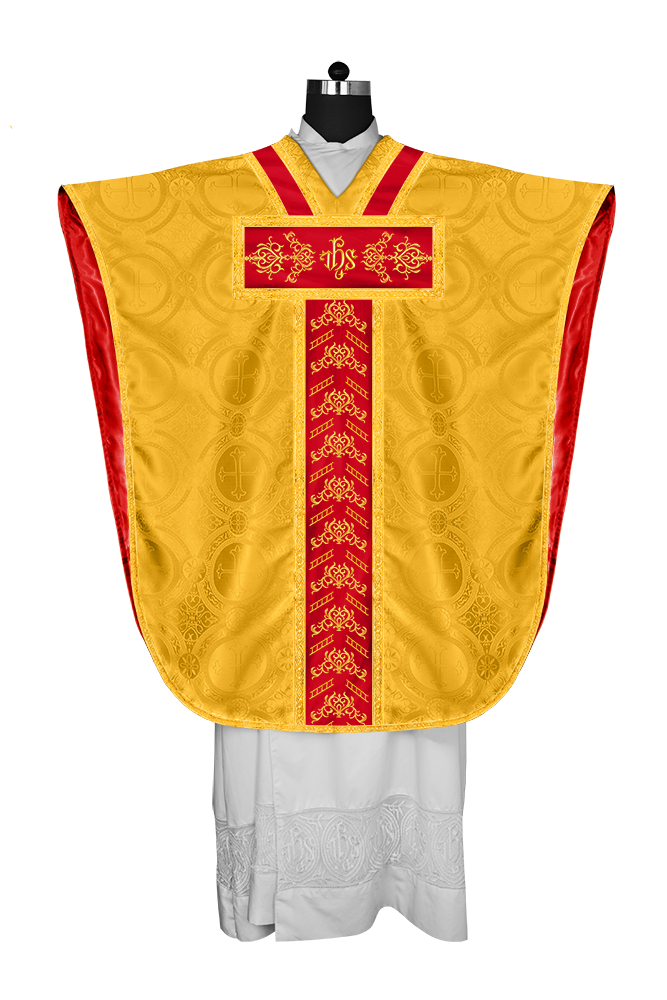 BORROMEAN CHASUBLE WITH ADORNED TRIMS
