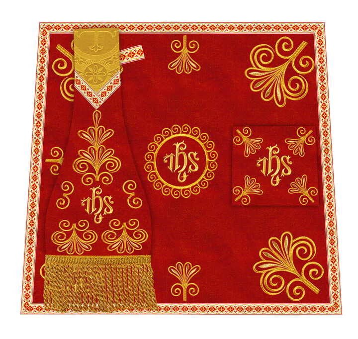 Ornate Embroidery Mass Set with Motif