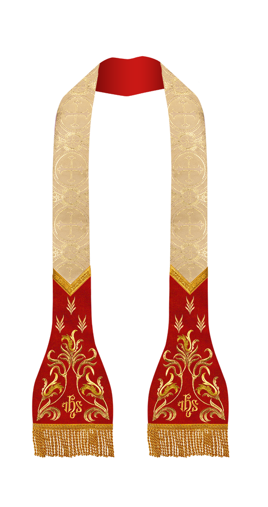 Lustrous Roman Stole Vestments - Cathedral collection