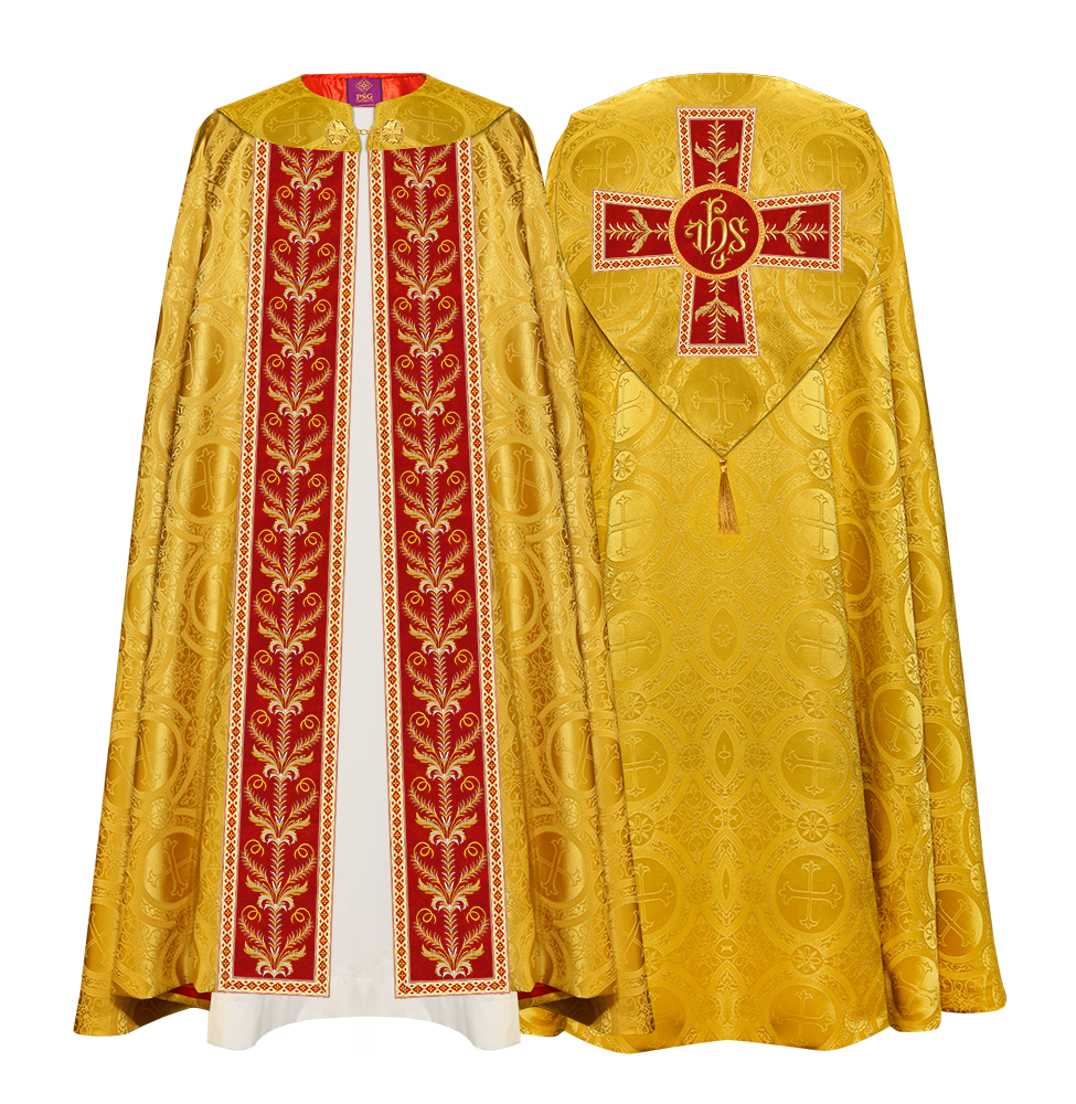 GOTHIC COPE VESTMENTS ADORNED WITH DETAILED BRAIDS