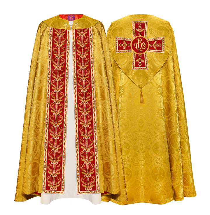 GOTHIC COPE VESTMENTS ADORNED WITH DETAILED BRAIDS