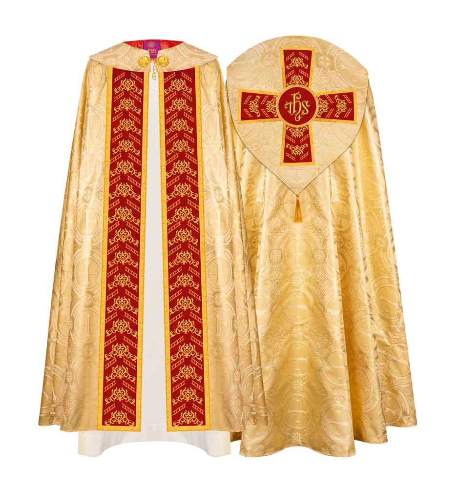 GOTHIC COPE WITH EMBROIDERED ORPHREY