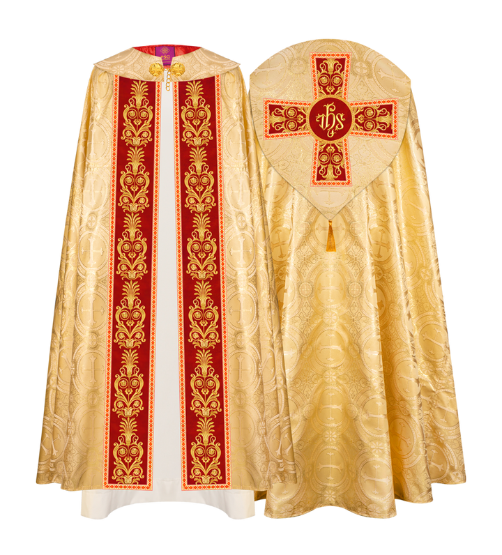 GOTHIC COPE WITH EMBROIDERED MOTIFS