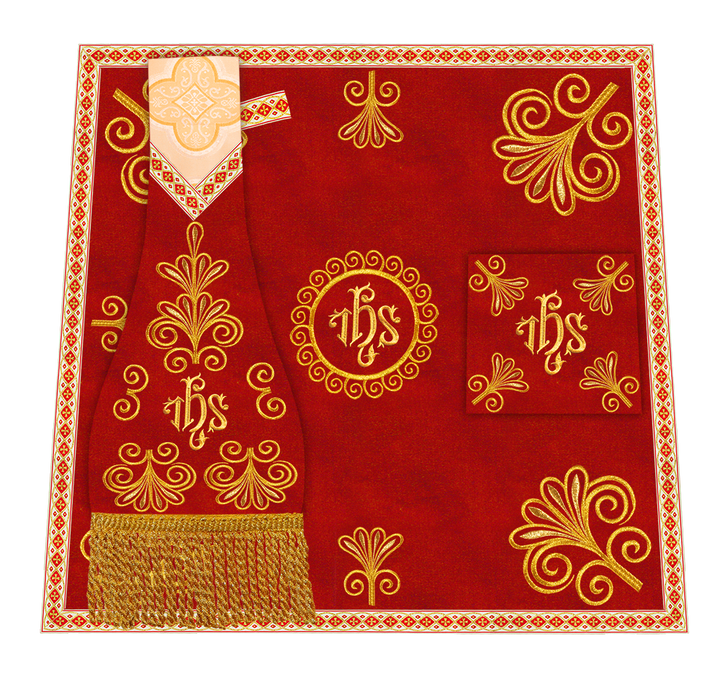 Ornate Embroidery Mass Set with Motif