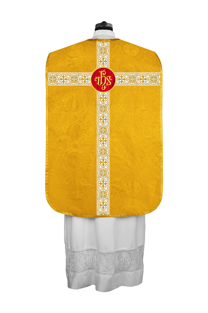 Fiddleback Vestment adorned with lace