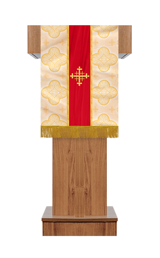 PULPIT/LECTERN WITH SPIRITUAL MOTIF