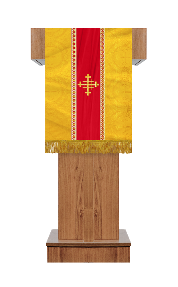 Pulpit/Lectern with Spiritual Motif and Trims