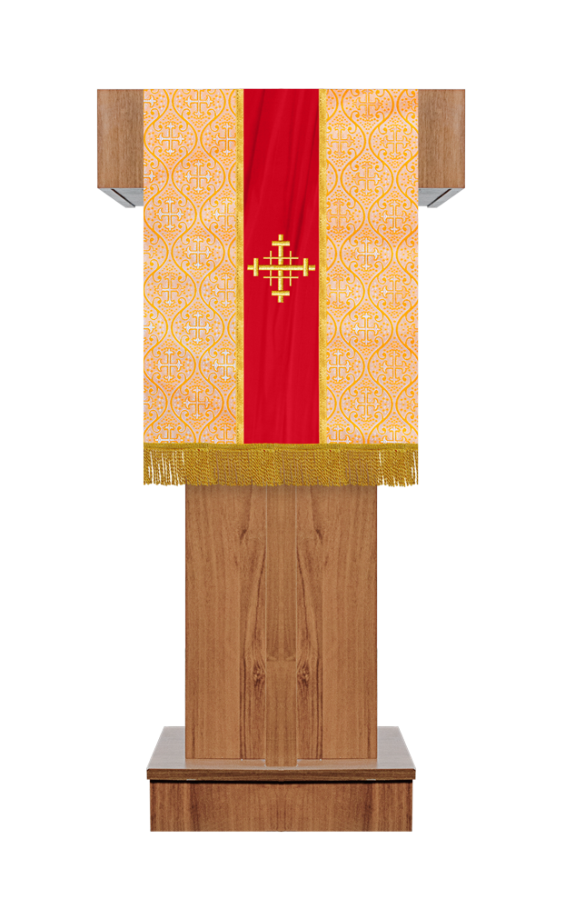 PULPIT/LECTERN WITH SPIRITUAL MOTIF