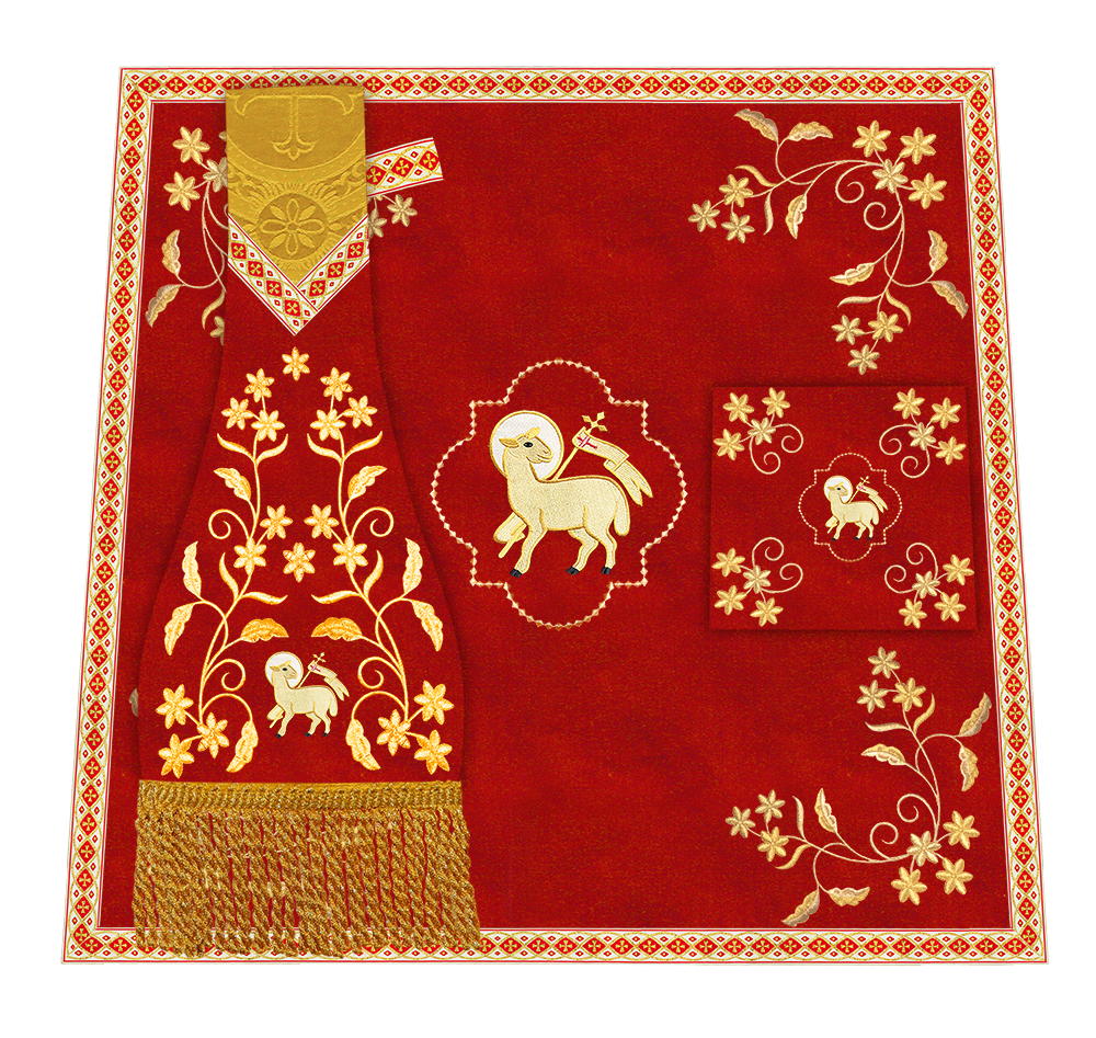 Floral Embroidery Spiritual Mass Set