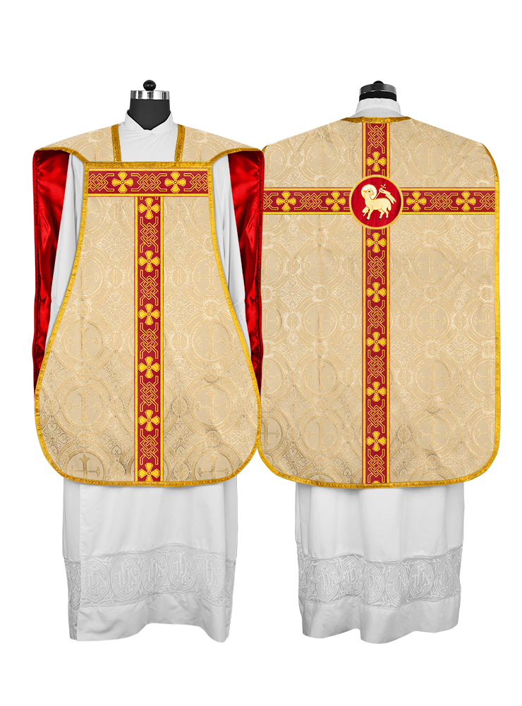 Roman chasuble adorned with lace