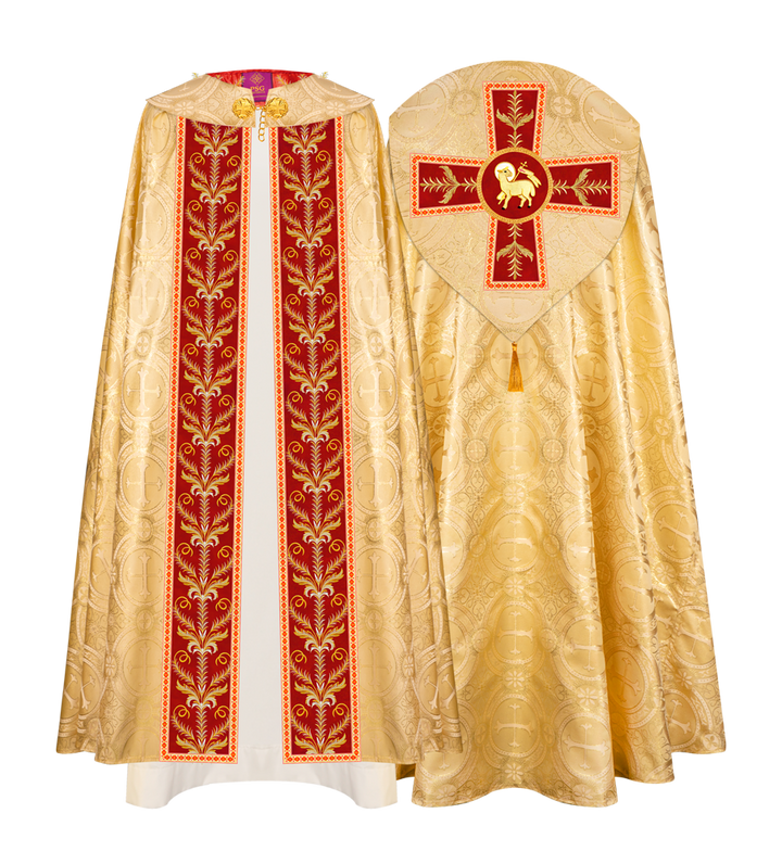 GOTHIC COPE VESTMENTS ADORNED WITH DETAILED BRAIDS