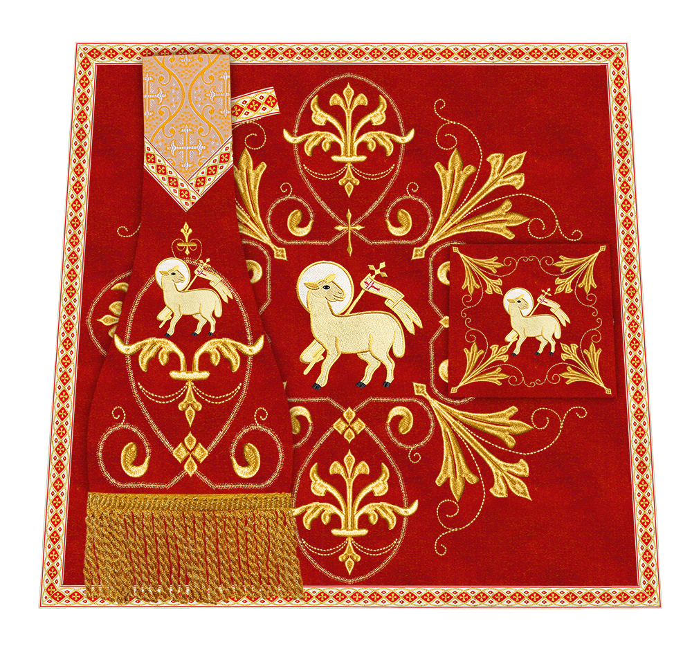 Spiritual Embroidery Mass Set Vestment