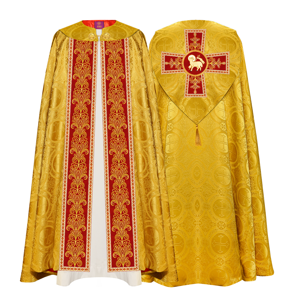Gothic Cope vestments with Spiritual Motifs and Trims