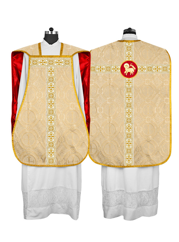 Fiddleback Vestment adorned with lace