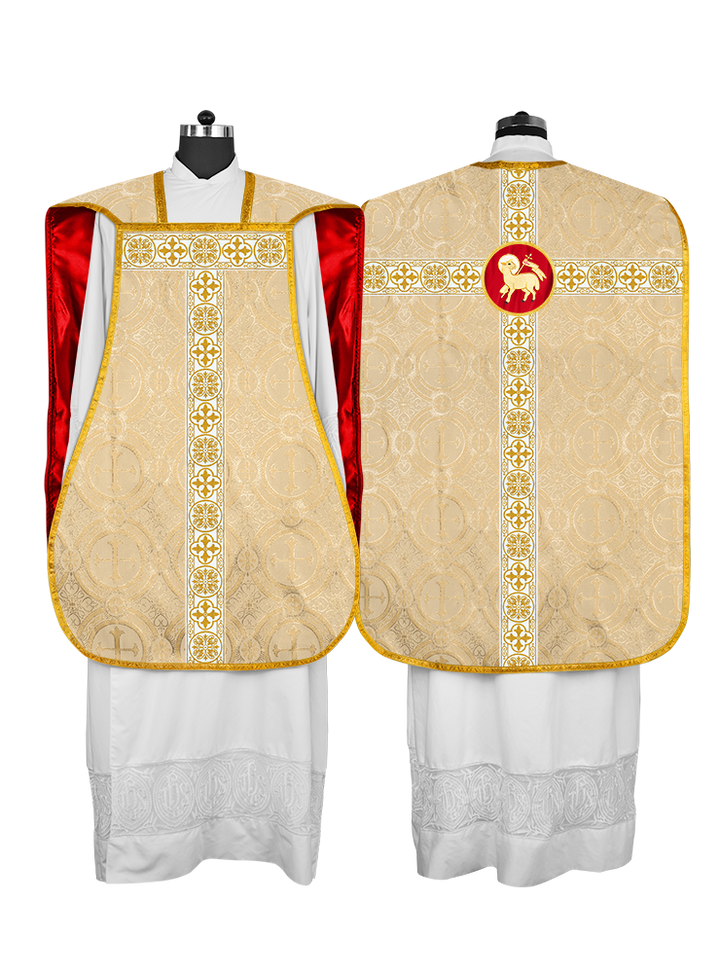 Fiddleback Vestment adorned with lace