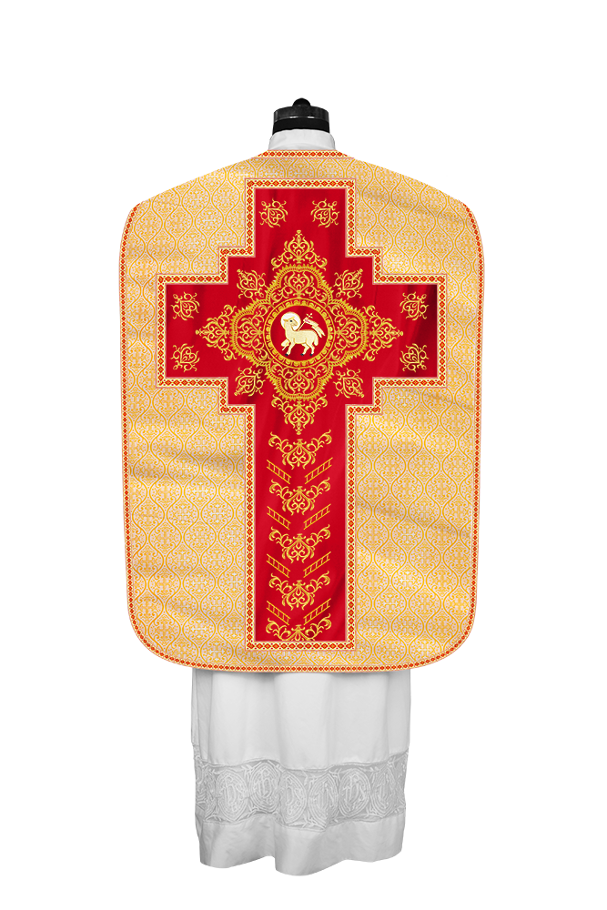 Traditional Fiddleback Vestments with Motifs and Trims